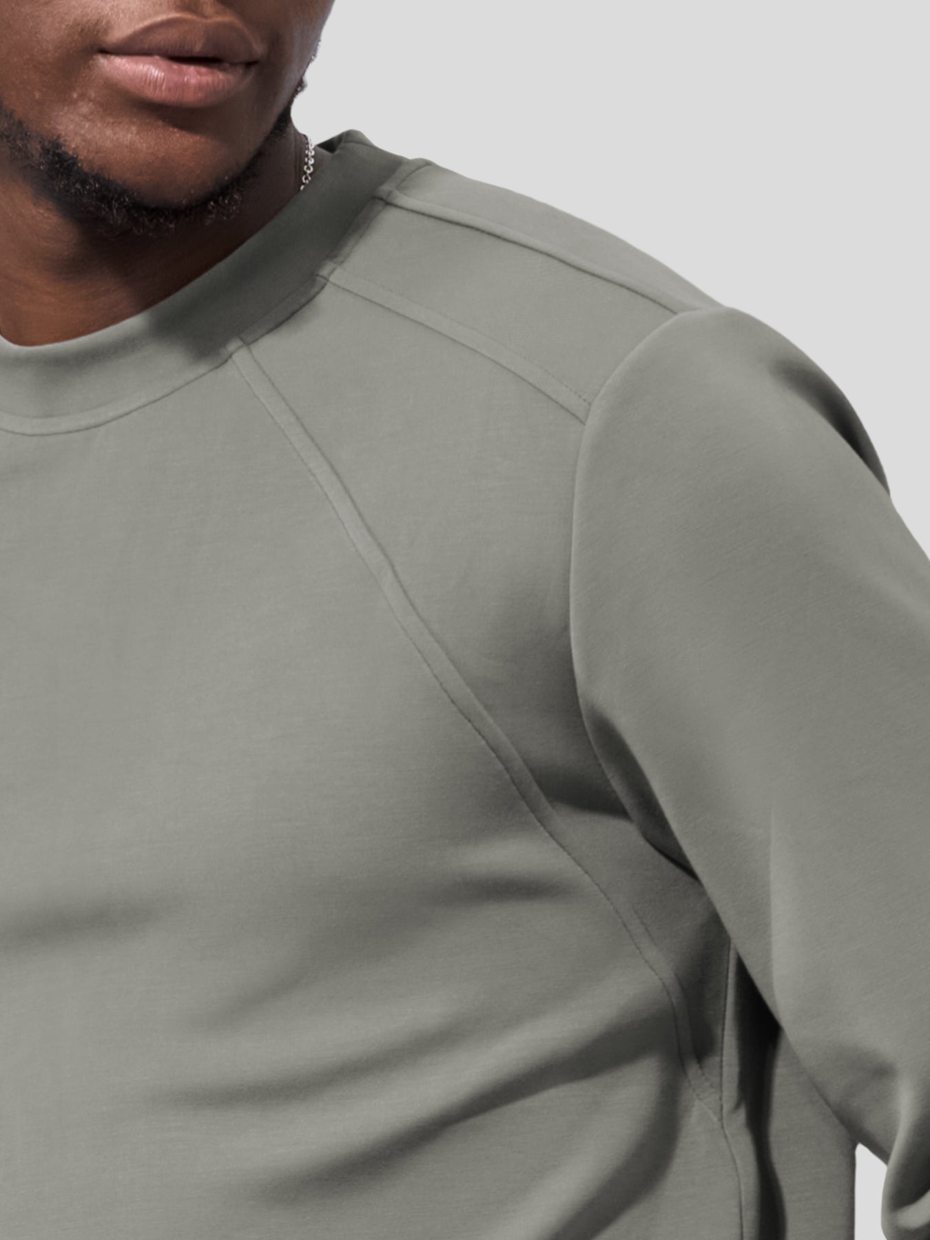 Modal Blend Fall Panel Sweatshirt Wrinkle Resistant Daily Wear