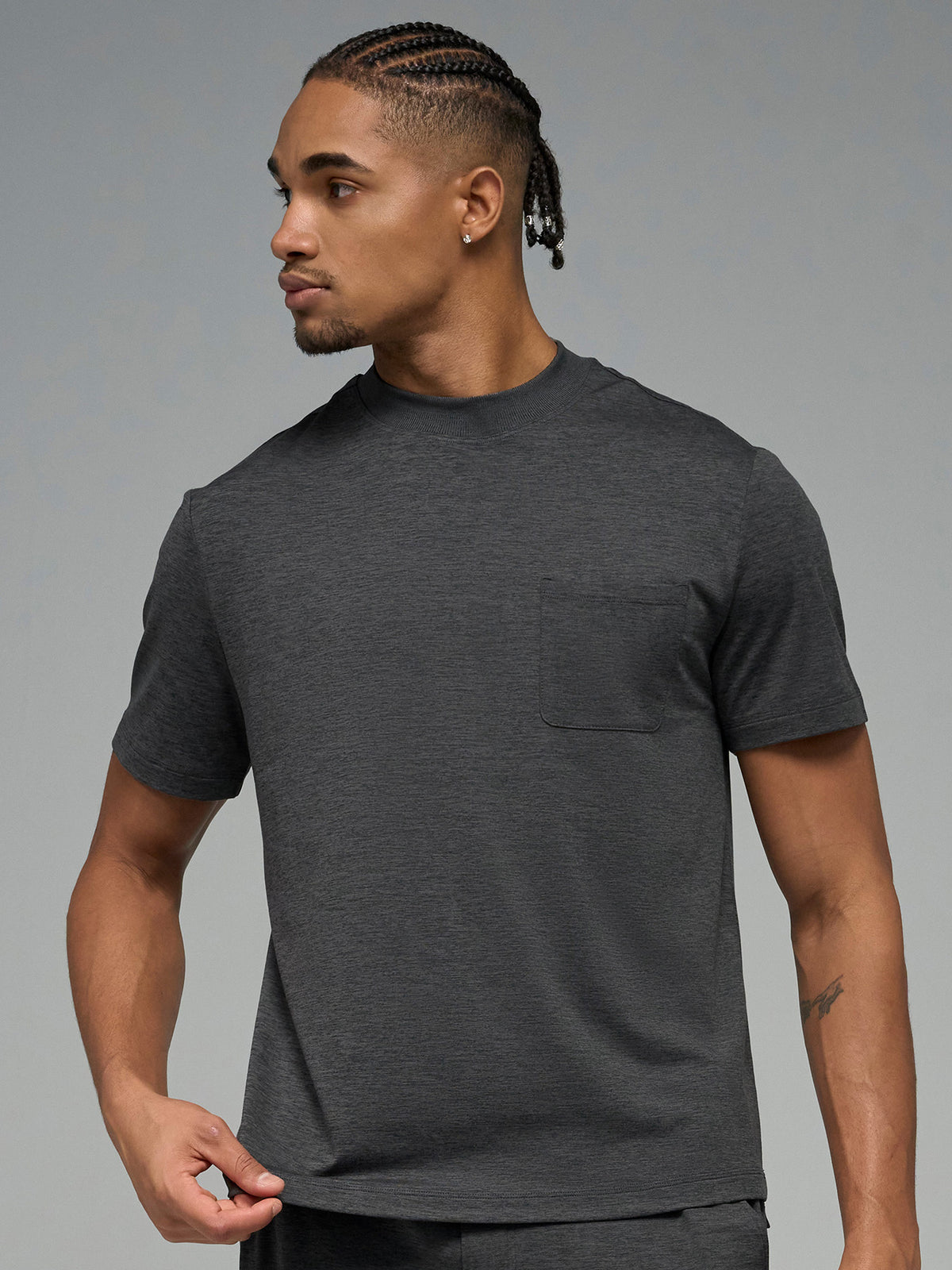 Velou Ribbed Crewneck Pocket Tee
