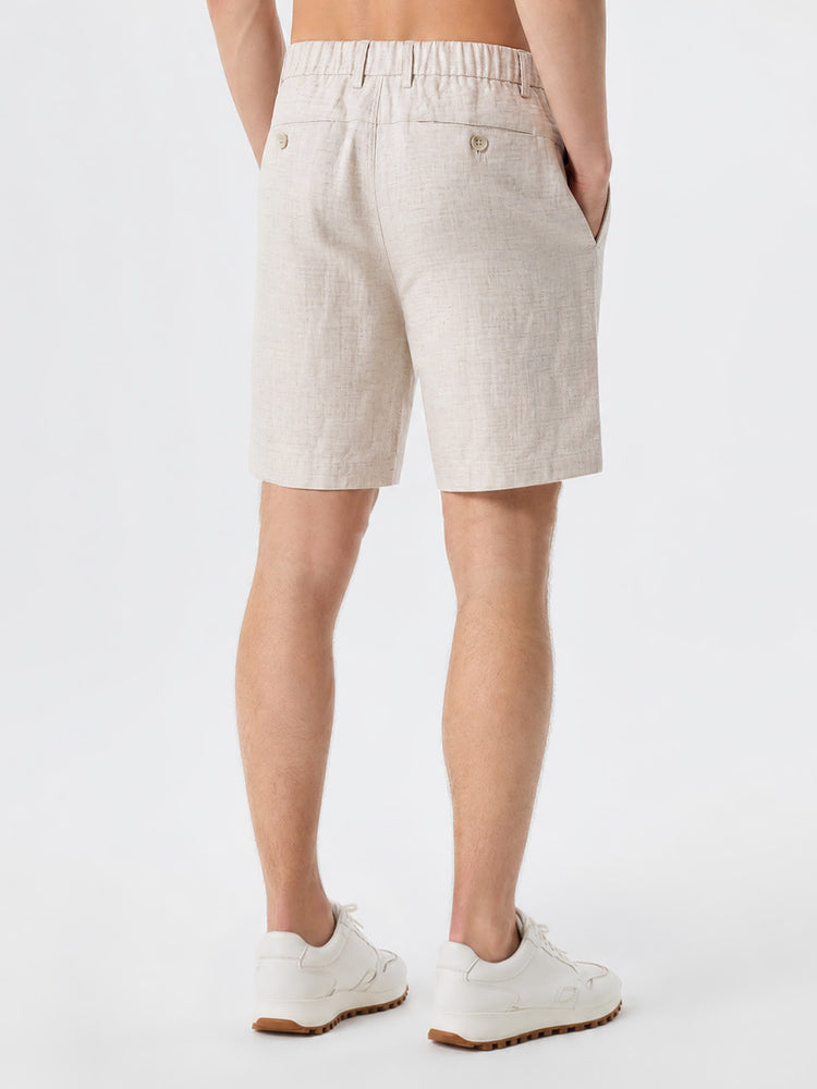 Natural Linen Shorts