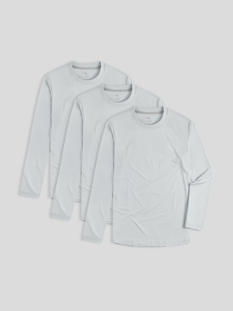 Staysmooth Slim Fit Long Sleeve Tee 3-Pack: 2024 New Colors | 