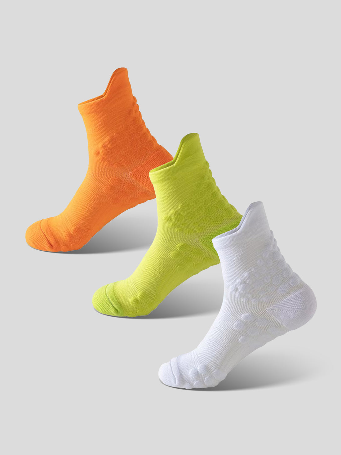 Colorful Performance Competitive Running Socks 3-Pack | 