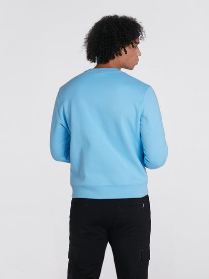 Sky Blue Pullover Sweatshirt