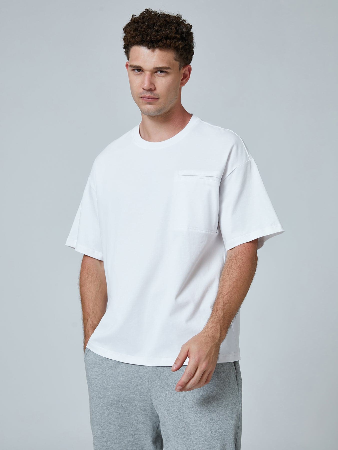 Oversized Tee With Chest Pocket